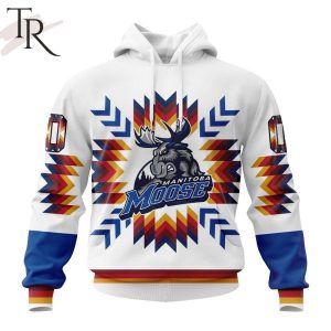 AHL Manitoba Moose Special Design With Native Pattern Hoodie
