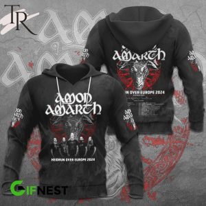 Amon Amarth Heidrun Over Europe 2024 Hoodie