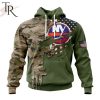 Custom Name And Number NHL New York Islanders Special Camo Skull Design Hoodie