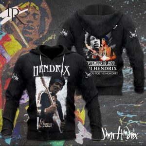 1970 Jimi Hendrix Thank You For The Memories 3D Hoodie