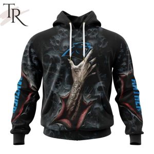 NEW] NFL Carolina Panthers Special Horror Skull Art Design Hoodie