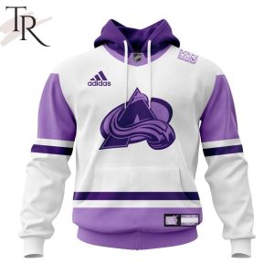 NHL Colorado Avalanche Personalize 2023 Hockey Fight Cancer Hoodie