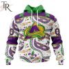 NHL Colorado Avalanche Special Mardi Gras Design Hoodie