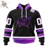 NHL Columbus Blue Jackets Special Black Hockey Fights Cancer Kits Hoodie
