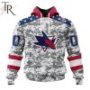 NHL San Jose Sharks Special Camo Design For Veterans Day Hoodie