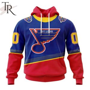NHL St. Louis Blues 2023 Special 90s Retro Kits Hoodie