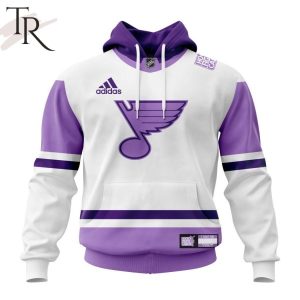 NHL St. Louis Blues Personalize 2023 Hockey Fight Cancer Hoodie