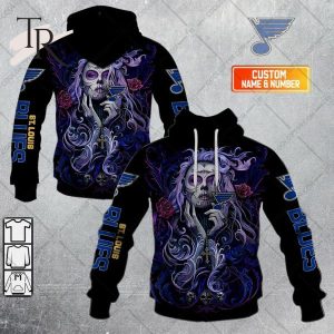 NHL St. Louis Blues Tattoo Girl Artwork 2023 Unisex Hoodie