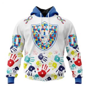 Persionalized NFL Las Vegas Raiders Special Autism Awareness Design Hoodie