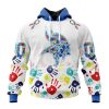Persionalized NFL Minnesota Vikings Special Autism Awareness Design Hoodie